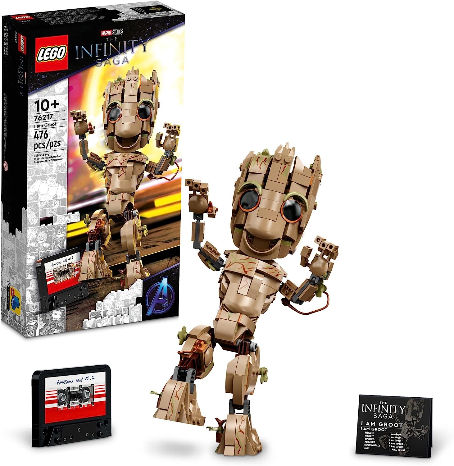 LEGO Marvel I am Groot 76217 Building Toy Set